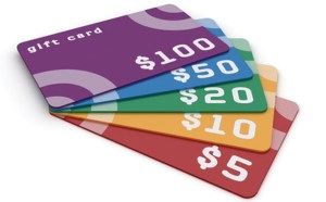 playing gift cards